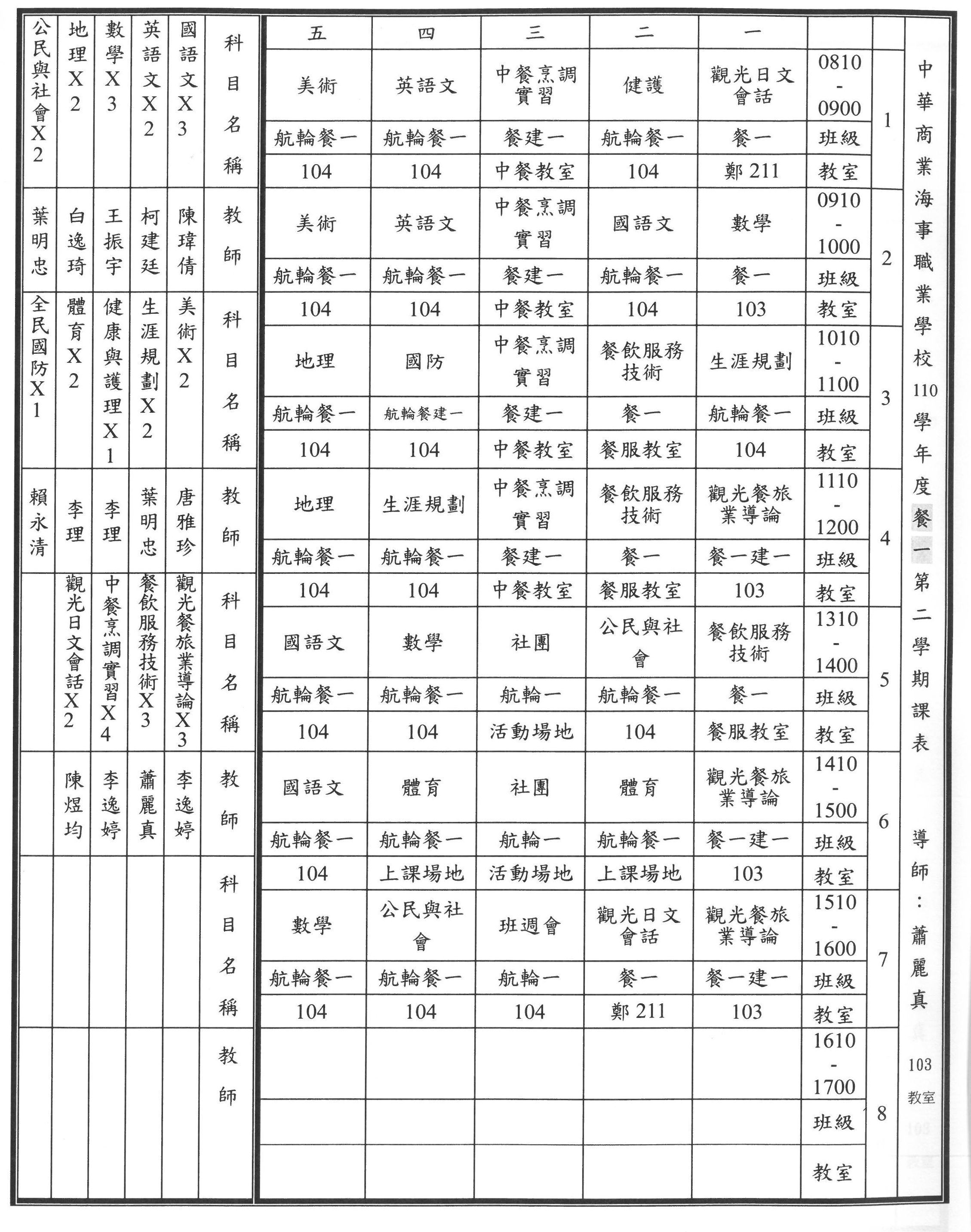 餐一