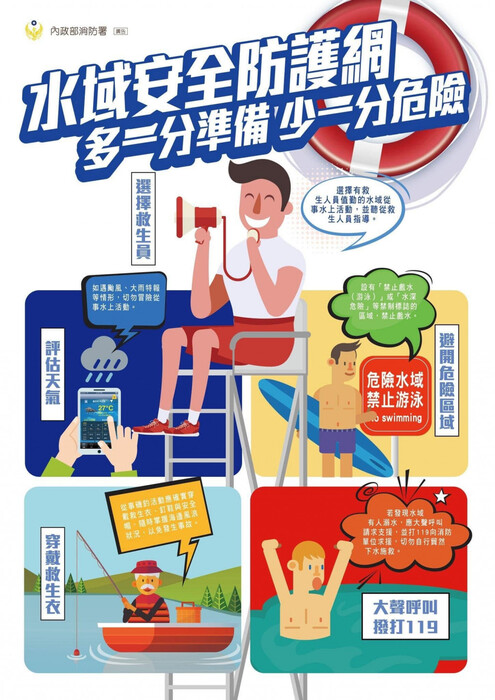 115年暑假水域安全宣導-水域活動如何防溺與自保